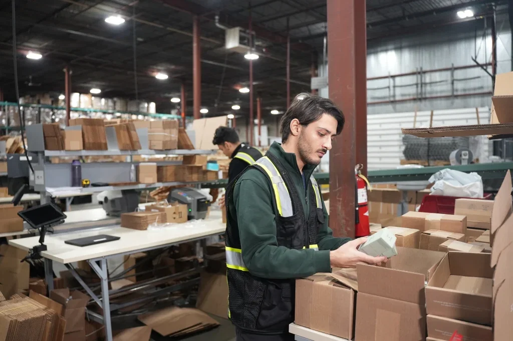 a picture showing pallet liquidation center operation